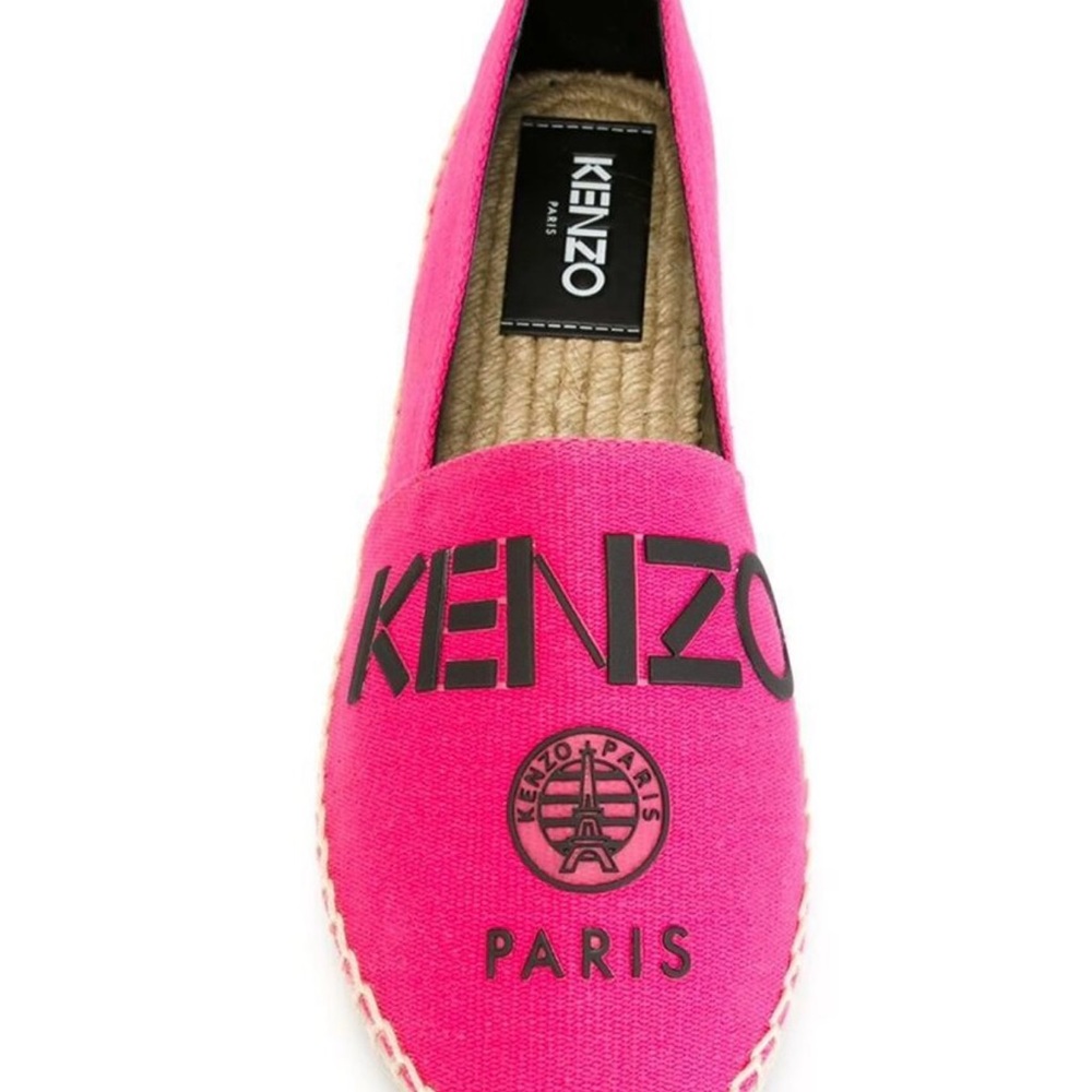 Kenzo Pink Espadrilles Vibrant Canvas Slip-On